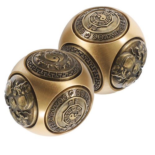 2pcs brass baoding - 2pcs, balls