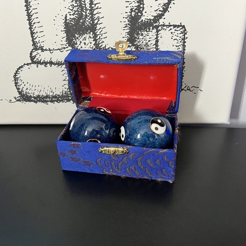 Chinese blue baoding balls - blue,
